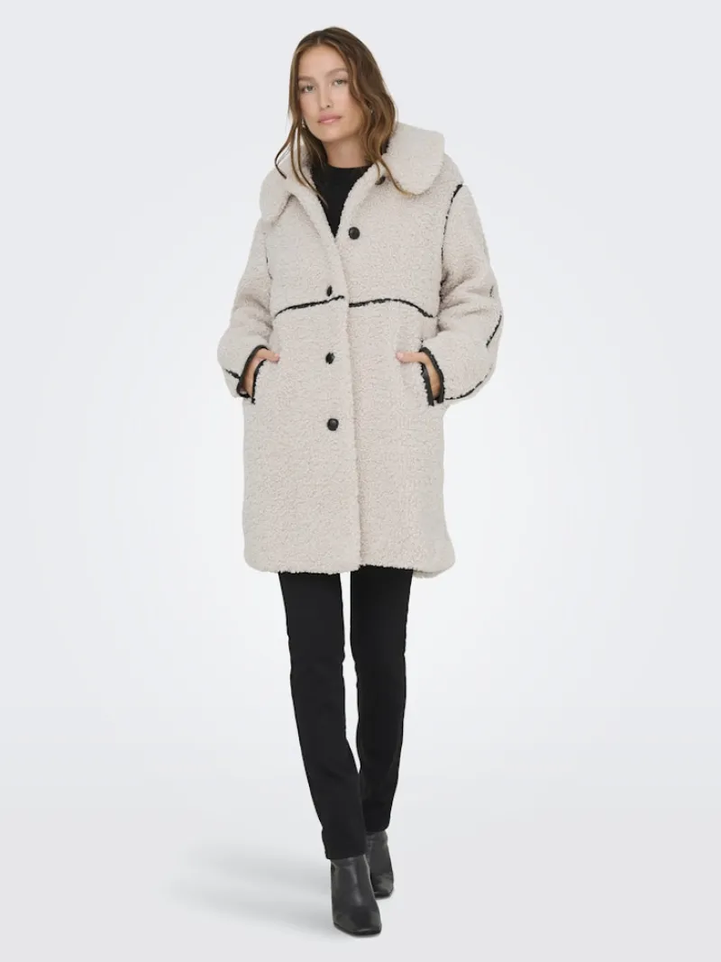 Only Jacken*ONLRUBI SHEARLING COAT CS OTW pumice stone
