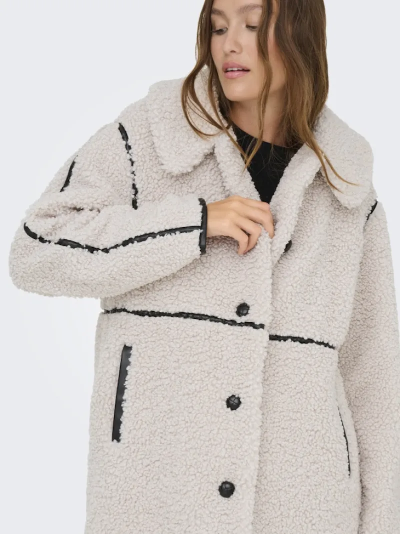 Only Jacken*ONLRUBI SHEARLING COAT CS OTW pumice stone
