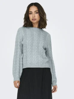 Only Pullover & Sweatshirts*ONLRUBINA LIFE LS CABLE O-NECK KNT NOOS arona