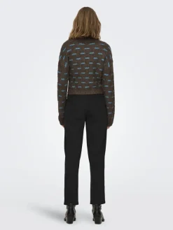 Only Pullover & Sweatshirts*ONLRUBY L/S STRUCTURE PULLOVER BF KNT Hot Fudge