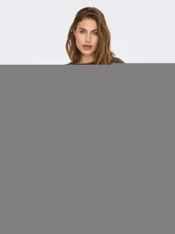 Only Pullover & Sweatshirts*ONLRUBY L/S STRUCTURE PULLOVER BF KNT Hot Fudge