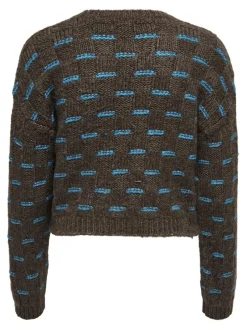 Only Pullover & Sweatshirts*ONLRUBY L/S STRUCTURE PULLOVER BF KNT Hot Fudge