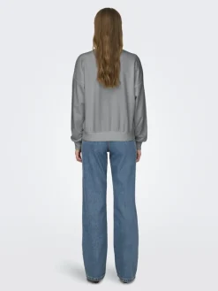 Only Pullover & Sweatshirts*ONLRUNA L/S O-NECK BOX CC SWT ultimate grey
