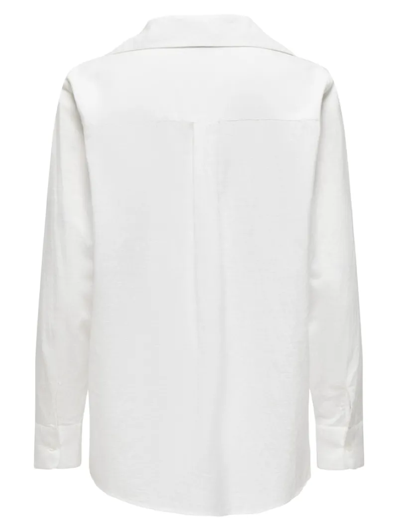 Only Blusen*ONLSALINA L/S SHIRT WVN NOOS Cloud Dancer