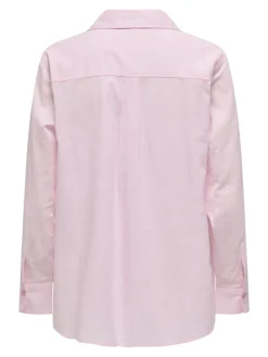 Only Blusen*ONLSALINA L/S SHIRT WVN NOOS pink lady