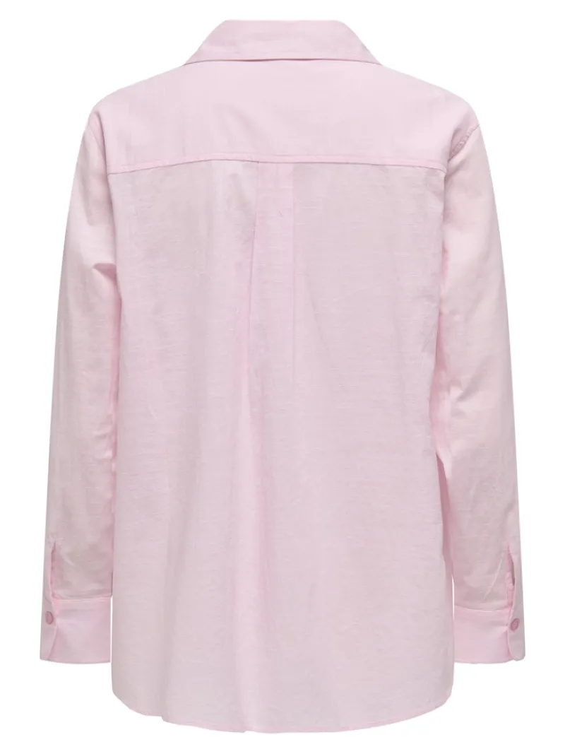 Only Blusen*ONLSALINA L/S SHIRT WVN NOOS pink lady
