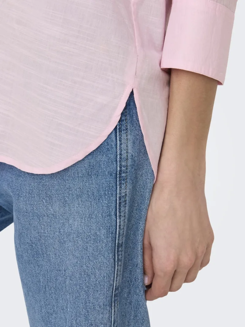 Only Blusen*ONLSALINA L/S SHIRT WVN NOOS pink lady