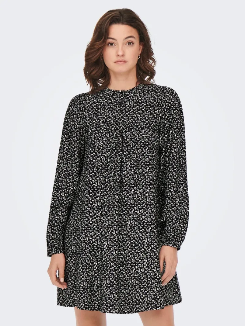 Only Kleider*ONLSANDY LIFE L/S DRESS PTM Black 2