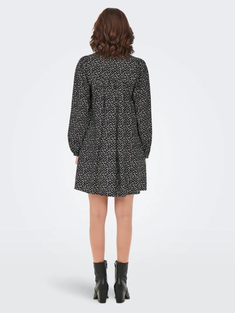 Only Kleider*ONLSANDY LIFE L/S DRESS PTM Black 2