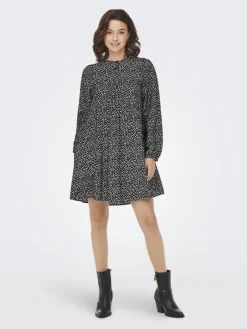 Only Kleider*ONLSANDY LIFE L/S DRESS PTM Black 2