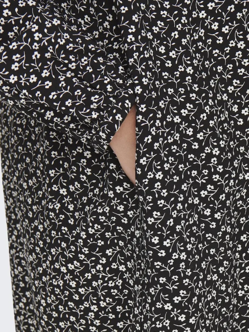 Only Kleider*ONLSANDY LIFE L/S DRESS PTM Black 2