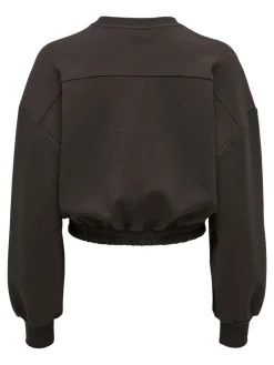 Only Pullover & Sweatshirts*ONLSCARLETT L/S CROPPED O-NECK SWT Hot Fudge