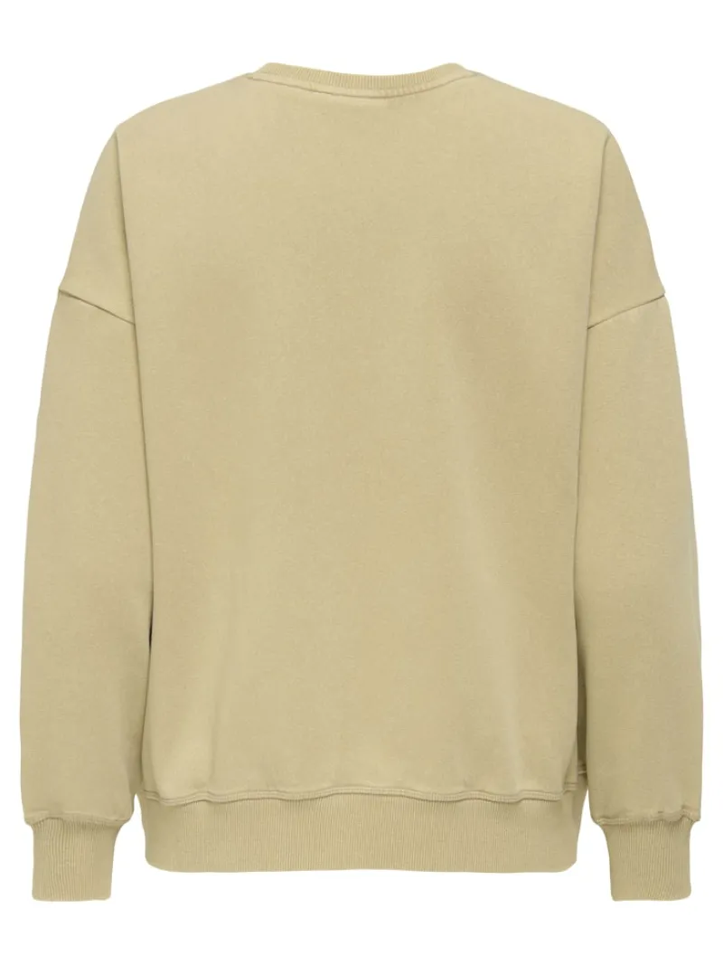 Only Pullover & Sweatshirts*ONLSINNA L/S O-NECK PRINT BOX SWT pumice stone