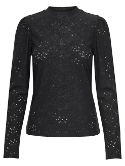 Only Shirts*ONLSMILLA LIFE L/S PUFF TOP JRS Black