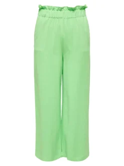 Only Hosen*ONLSOLVI HW LINEN BL CULOTTE PNT Summer Green
