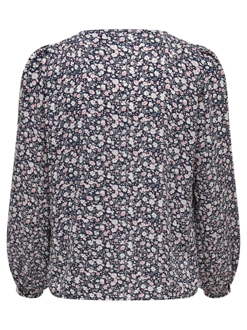 Only Blusen*ONLSONJA LIFE L/S BUTTON TOP PTM night sky2