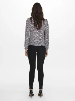 Only Blusen*ONLSONJA LIFE L/S BUTTON TOP PTM night sky2