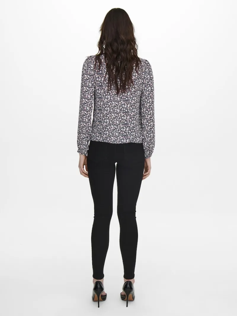 Only Blusen*ONLSONJA LIFE L/S BUTTON TOP PTM night sky2