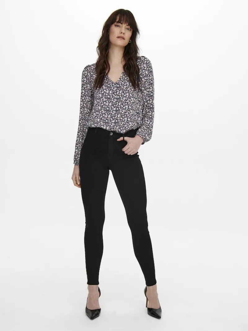 Only Blusen*ONLSONJA LIFE L/S BUTTON TOP PTM night sky2