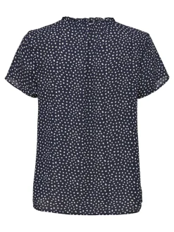 Only Blusen*ONLSONJA LIFE S/S V-NECK TOP PTM night sky1