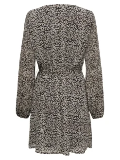 Only Kleider*ONLSTAR LIFE L/S PLISSE SLEEVE DRESS WVN Black