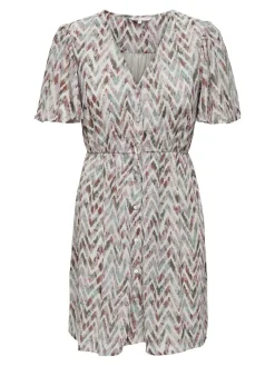 Only Kleider*ONLSTAR LIFE S/S SLOANE DRESS PTM Cloud Dancer