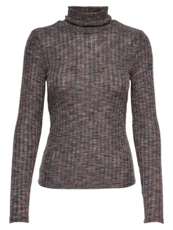 Only Shirts*ONLSTINNE L/S ROLLNECK TOP JRS India Ink-Space dye