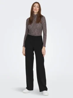 Only Shirts*ONLSTINNE L/S ROLLNECK TOP JRS India Ink-Space dye