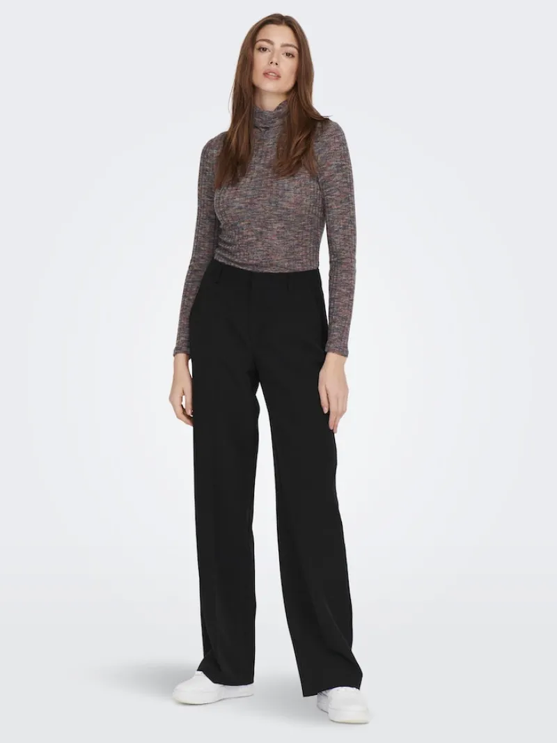 Only Shirts*ONLSTINNE L/S ROLLNECK TOP JRS India Ink-Space dye