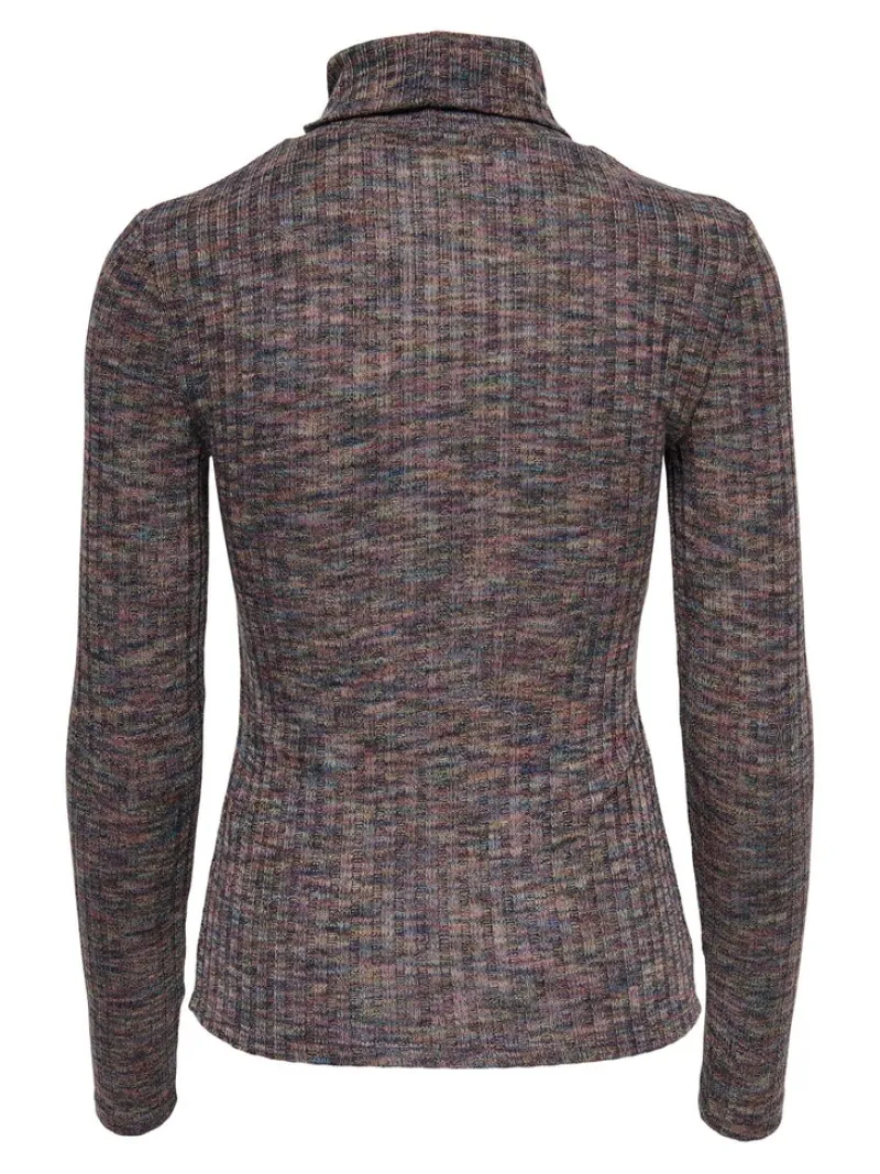 Only Shirts*ONLSTINNE L/S ROLLNECK TOP JRS India Ink-Space dye