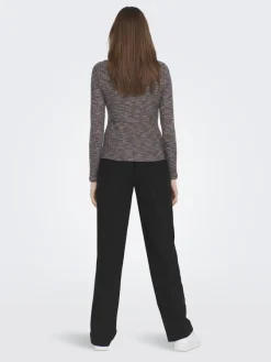 Only Shirts*ONLSTINNE L/S ROLLNECK TOP JRS India Ink-Space dye