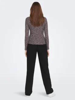 Only Shirts*ONLSTINNE L/S ROLLNECK TOP JRS India Ink-Space dye