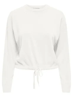 Only Pullover & Sweatshirts*ONLSUNNY LS STRING DETAIL O-NECK CC KNT Cloud Dancer