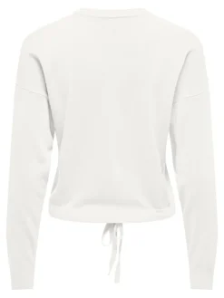 Only Pullover & Sweatshirts*ONLSUNNY LS STRING DETAIL O-NECK CC KNT Cloud Dancer
