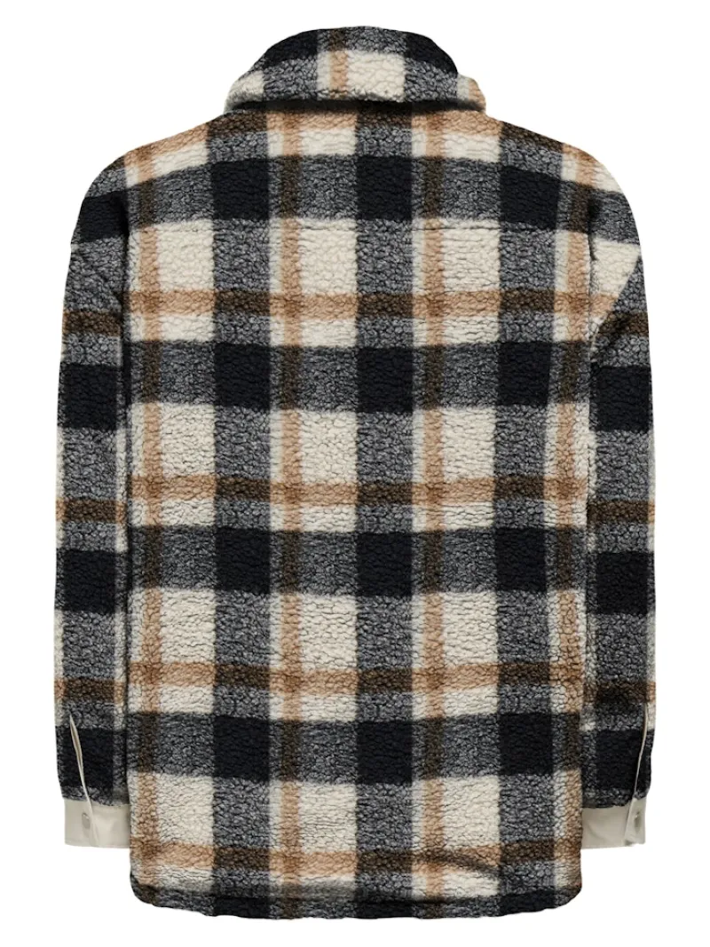 Only Jacken*ONLTANJA CALISTA CHECK TEDDY JACKET OTW birch