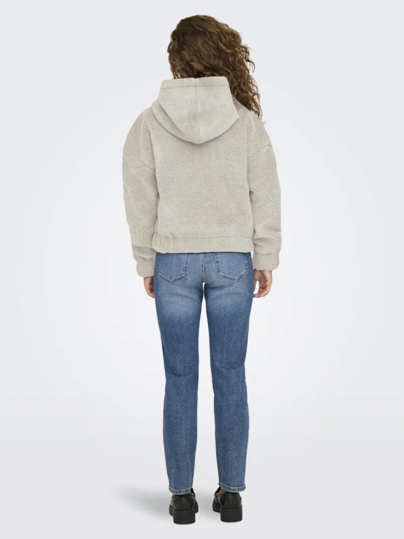 Only Jacken*ONLTANJA TEDDY HOOD JACKET OTW NOOS pumice stone
