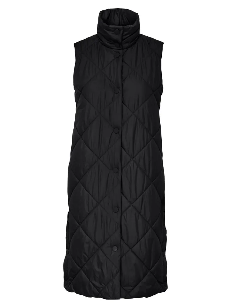 Only Westen*ONLTANZIA QUILTED WAISTCOAT CC OTW Black