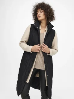 Only Westen*ONLTANZIA QUILTED WAISTCOAT CC OTW Black