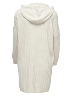 Only Kleider*ONLTESSA CAREY L/S HOOD DRESS KNT pumice stone