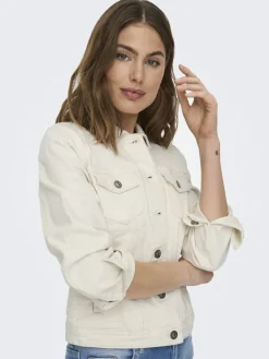 Only Jacken*ONLTIA DNM JACKET COL PIM ecru