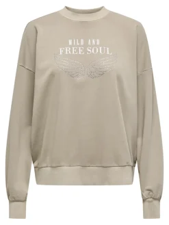 Only Pullover & Sweatshirts*ONLTUSINDA L/S O-NECK CC UB SWT Pure Cashmere