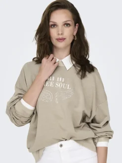 Only Pullover & Sweatshirts*ONLTUSINDA L/S O-NECK CC UB SWT Pure Cashmere