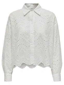 Only Blusen*ONLVALAIS L/S SHIRT WVN NOOS Cloud Dancer