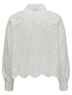 Only Blusen*ONLVALAIS L/S SHIRT WVN NOOS Cloud Dancer