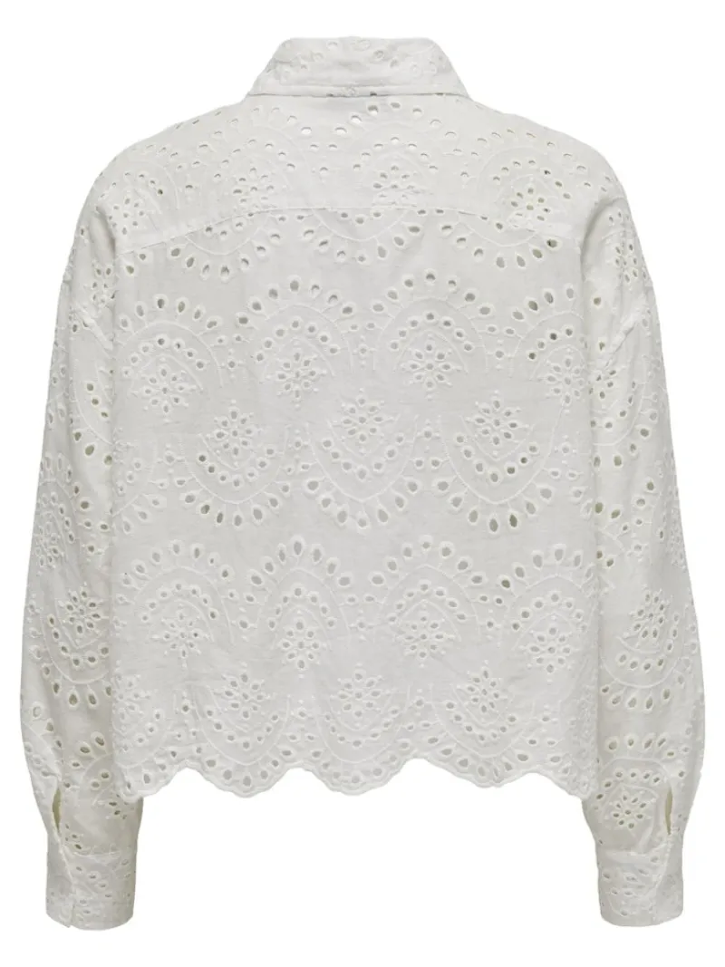 Only Blusen*ONLVALAIS L/S SHIRT WVN NOOS Cloud Dancer