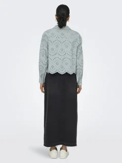 Only Blusen*ONLVALAIS L/S SHIRT WVN NOOS abyss