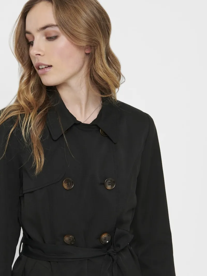 Only Jacken*ONLVALERIE TRENCHCOAT OTW NOOS Black