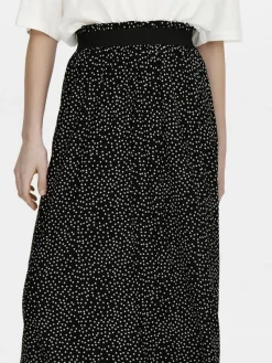 Only Röcke*ONLVENEDIG AOP LIFE LONG SKIRT WVN NOOS Black