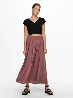 Only Röcke*ONLVENEDIG LIFE LONG SKIRT WVN NOOS rose brown