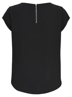Only Blusen*ONLVIC S/S SOLID TOP NOOS WVN black1